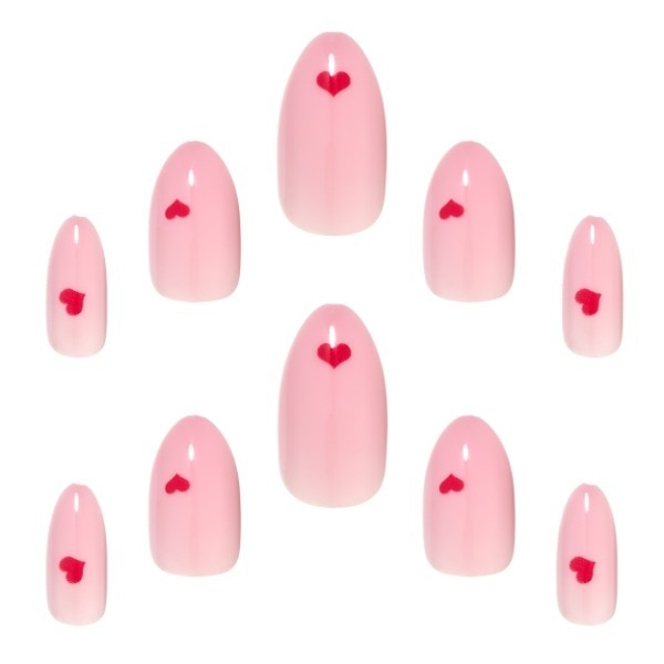 Elegant Touch Dream Nails - Red Hearts