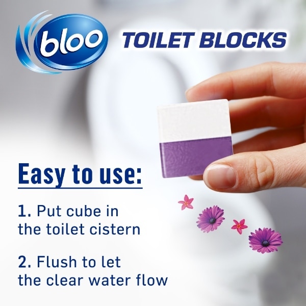 Bloo In Cistern Blocks Flowers 4x50g