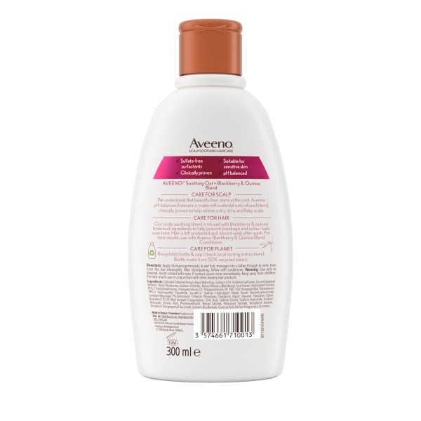 Aveeno Blackberry Quinoa Shampoo 300ml