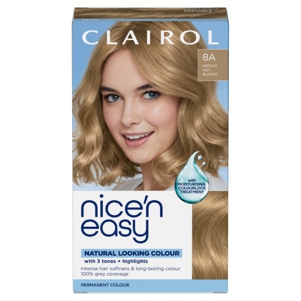 Clairol Nice'n Easy Hair Dye 8A Medium Ash Blonde