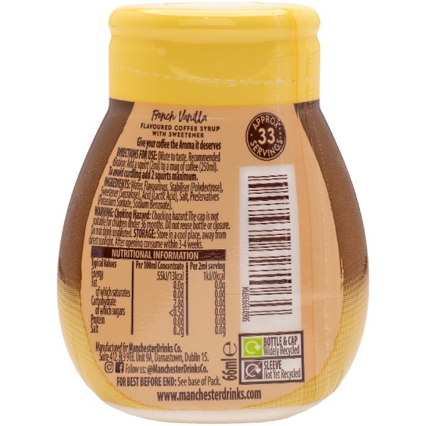Aroma French Vanilla Coffee Syrup 66ml