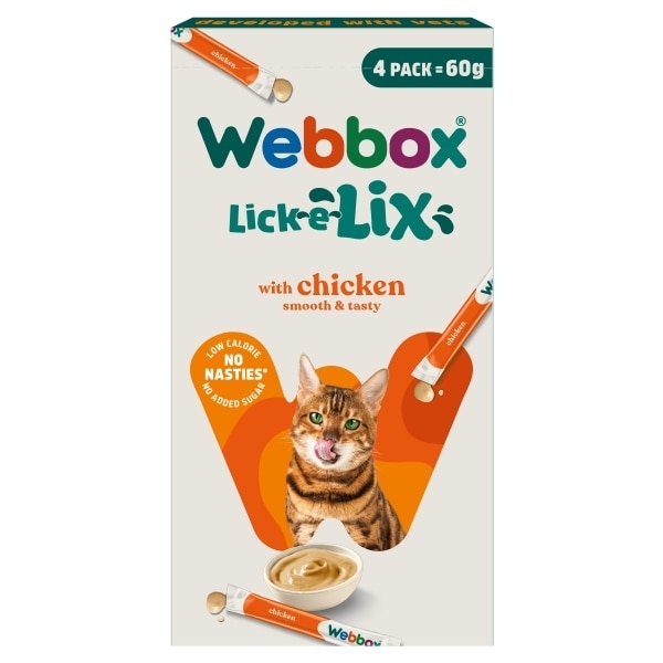 Webbox Lick-E-Lix Chicken 4 X 15g
