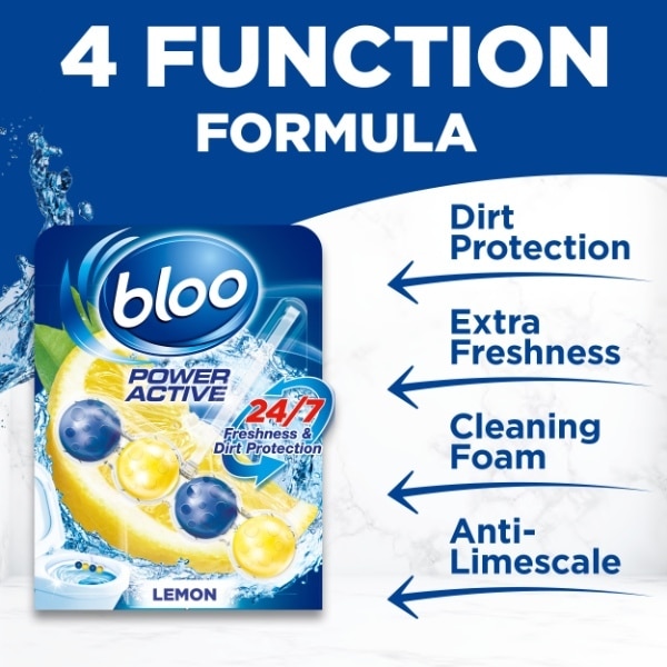 Bloo Power Active Lemon Rim Block 3 Pack