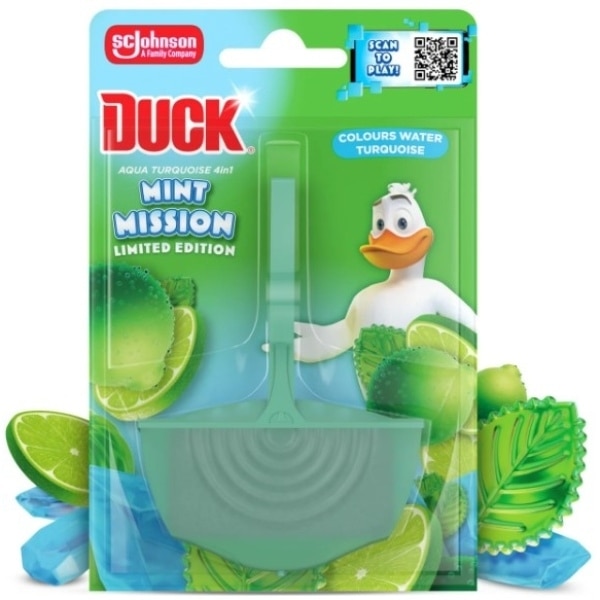 Duck Mint Mission Rim Block Toilet Cleaner 36G