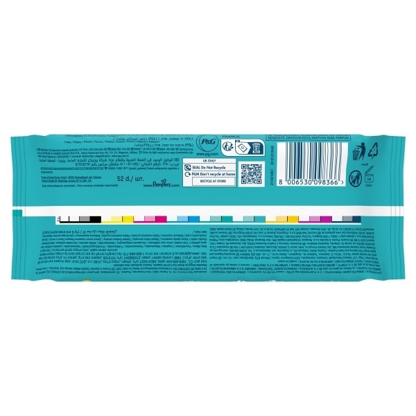 Pampers Fresh Clean Baby Wipes Plastic Free 52 Baby Wipes