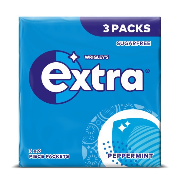 Wrigley Extra Peppermint 9s 3 Pack