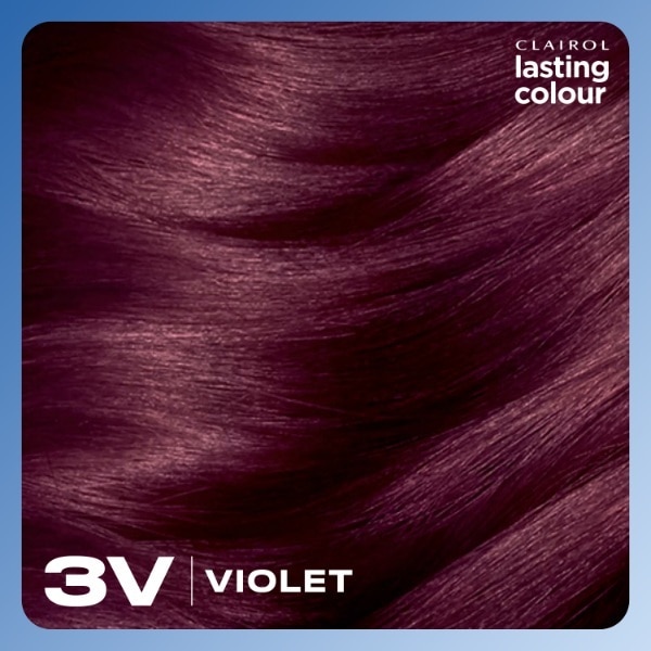 Clairol Lasting Colour Permanent Hair Dye - 3V Violet