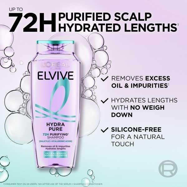 Elvive Hydra Pure 72H Pure Shampoo 700ml