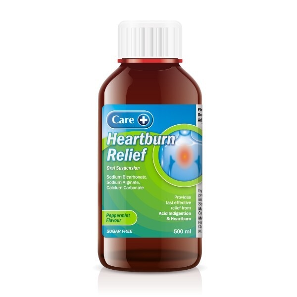 Care Heartburn Relief Peppermint Oral Suspension 500Ml