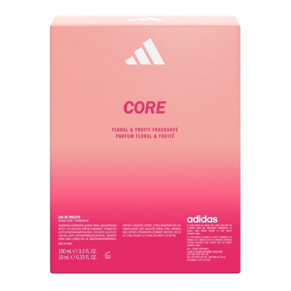 Adidas Core 100ml EDT 10ml Mini Set