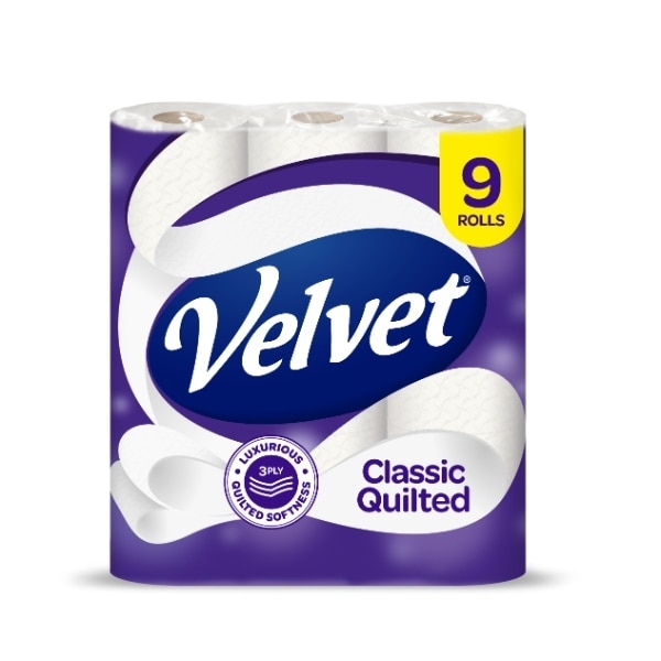 Velvet Classic Quilted 9 Roll