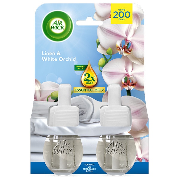 Air Wick Linen & White Orchid Electrical Twin Refill