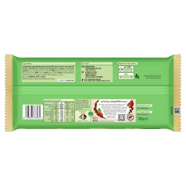 Aero Peppermint Block 295g