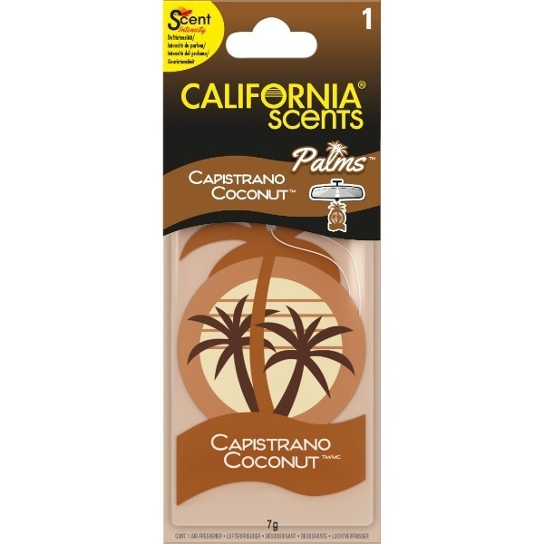 California Scents Palms Coconut Car Air Freshener