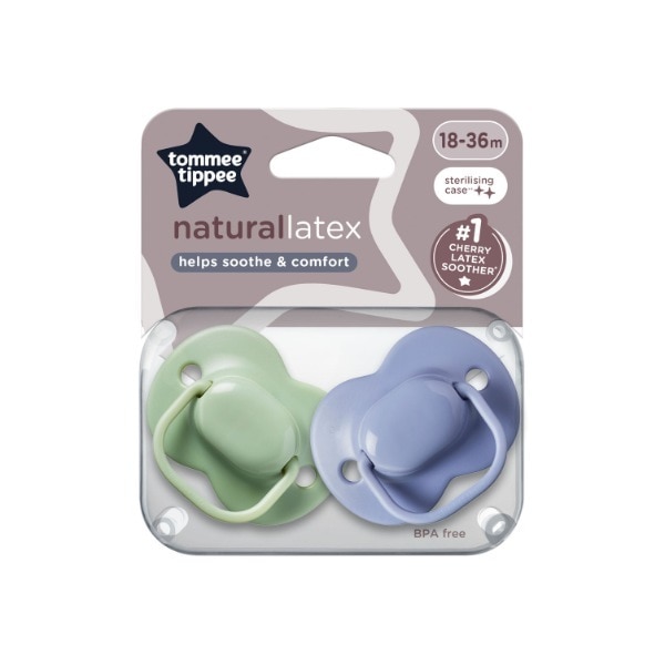 Tommee Tippee 2X Cherry-Shaped Latex Soothers, 18-36M