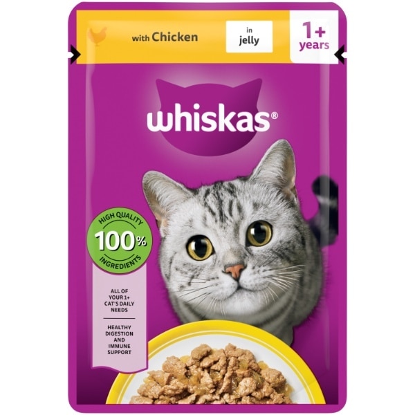 Whiskas Groom & Care Adult Cat Treats With Chicken 45G