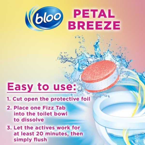 Bloo Petal Breeze Fizz Tabs 8X22.5G