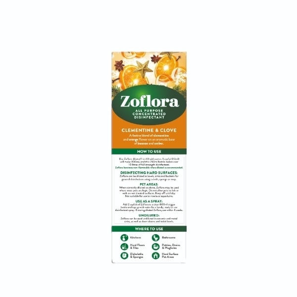 Zoflora Concentrate Clementine And Clove 250ml