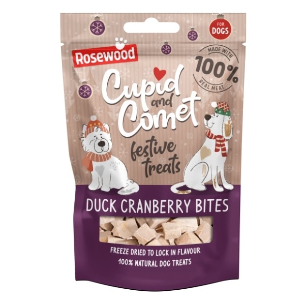 Cupid & Comet Freeze Dried Duck & Cranberry Bites 25g