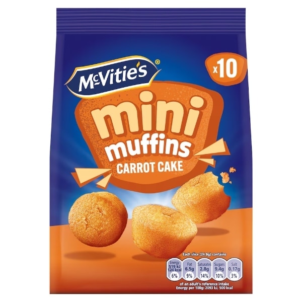 Mcvities Mini Carrot Cake 10 Pack