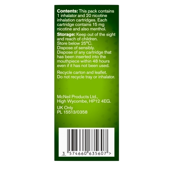 Nicorette Inhalator 15mg 20s