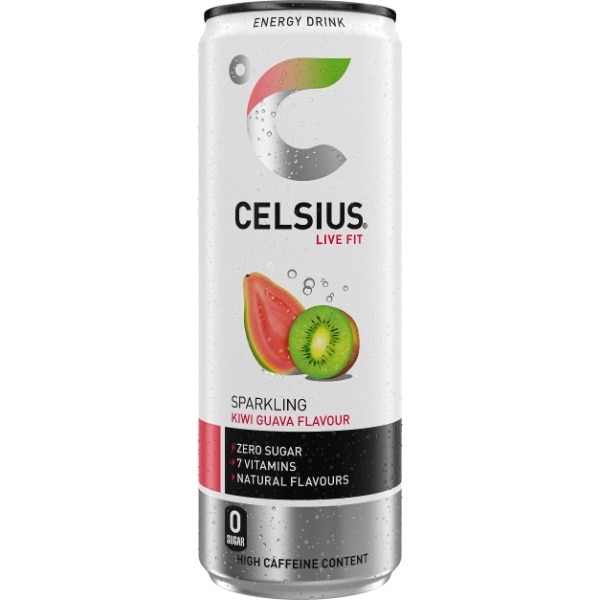 Celsius Energy Drink Sparkling Kiwi Guava 355ml