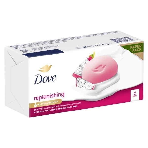 Dove Beauty Bar Replenishing Dragon Fruit & Coconut 6x90g