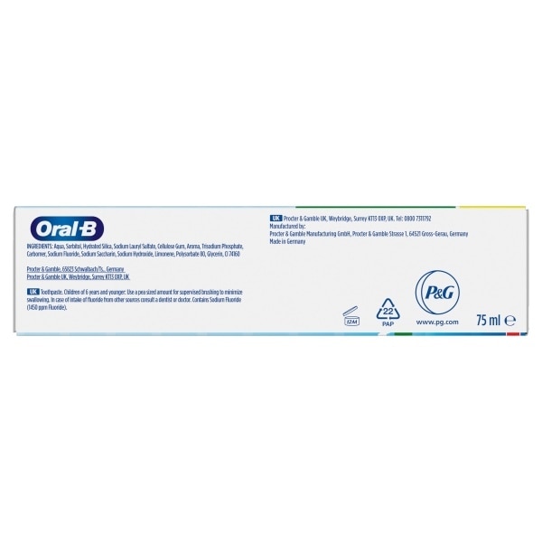 Oral-B 1 2 3 Extra Fresh Toothpaste 75Ml