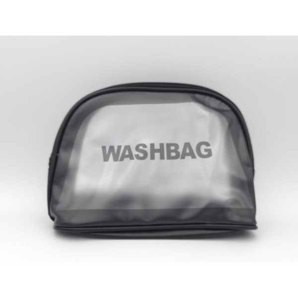 Clear Wash Bag Black