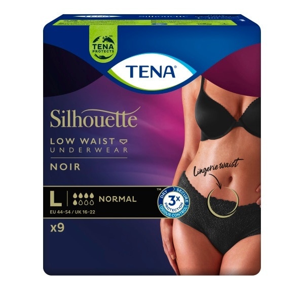 Tena Silhouette Noir Inco Pants L X9