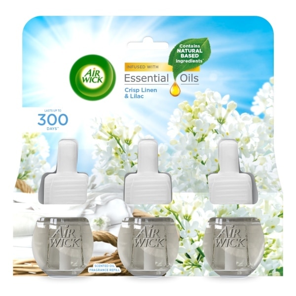 Airwick Plug Refill Linen & Lilac Triple Pack