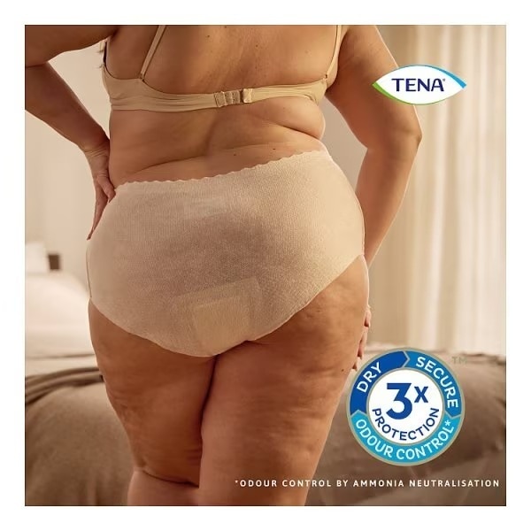 Tena Silhouette Pants Plus Large Cream 8 Pack