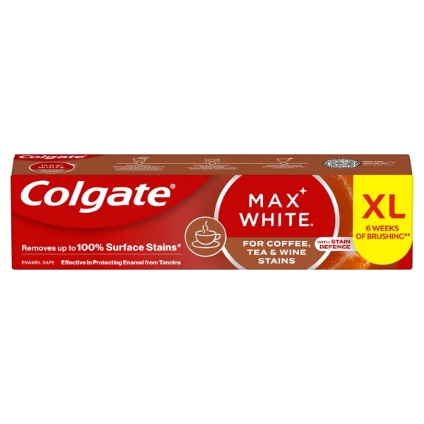 Colgate Max White For Coffee, Tea & Wine Whitening Toothpaste 100Ml