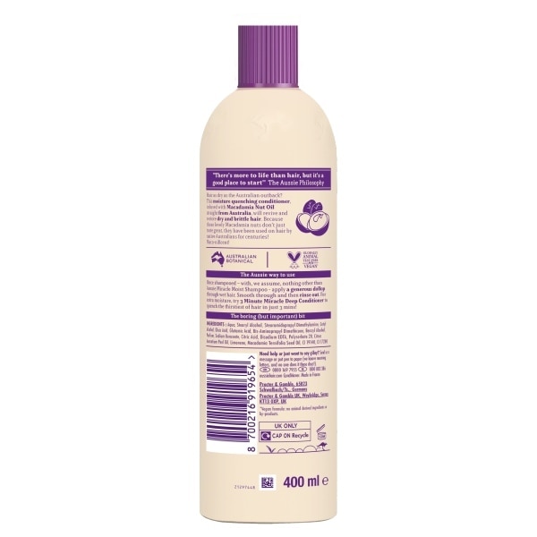 Aussie Miracle Moist Conditioner 400ml