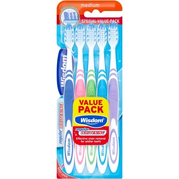 Wisdom Regular Whitening Value 5 Pack