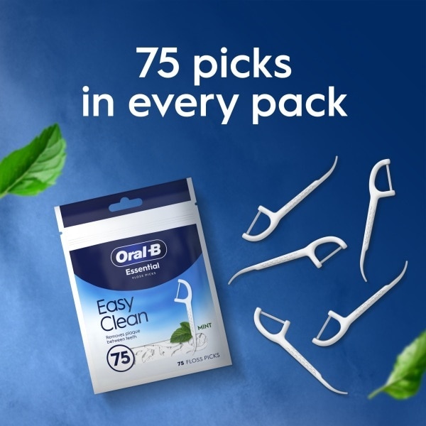 Oral-B Simply Clean Floss Picks - Remove Plaque - 75