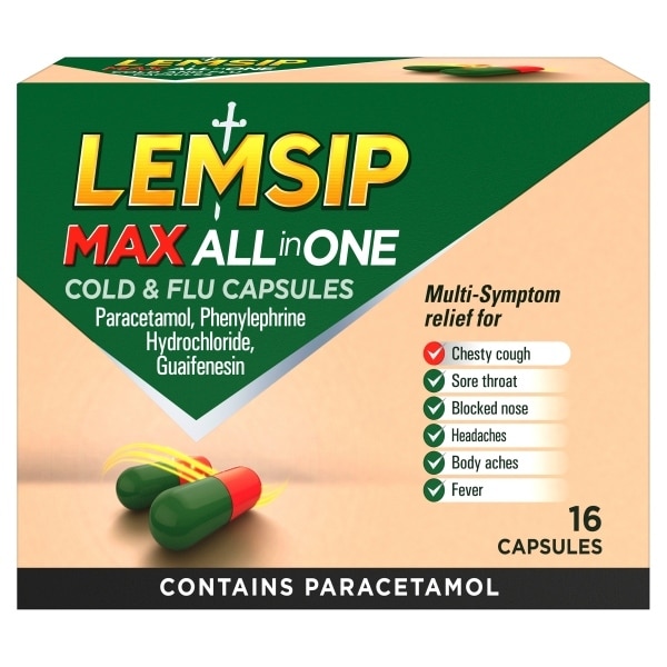 Lemsip Max All In One Caps 16s