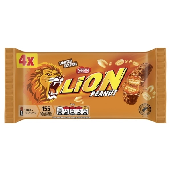 LION BAR PEANUT 4X31G
