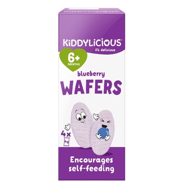 Kiddylicious Blueberry Wafers 4 Pack