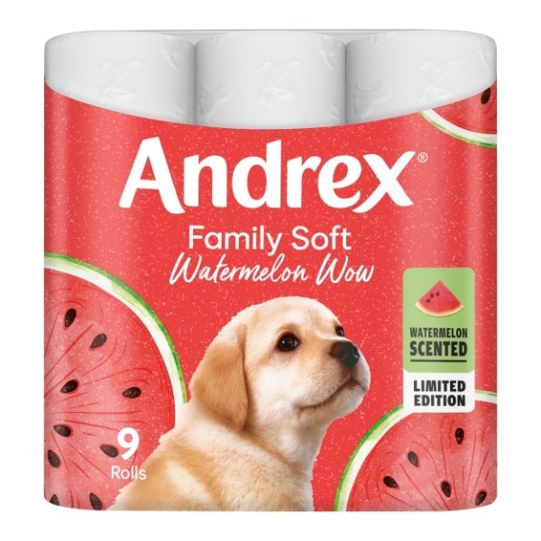 Andrex Family Soft Watermelon 9 Roll