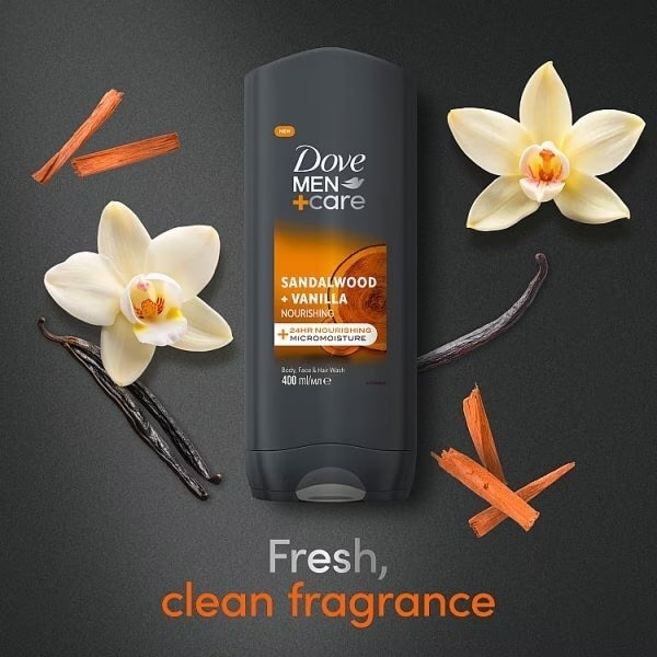 Dove Men Showergel Sandalwood Vanilla 400ml