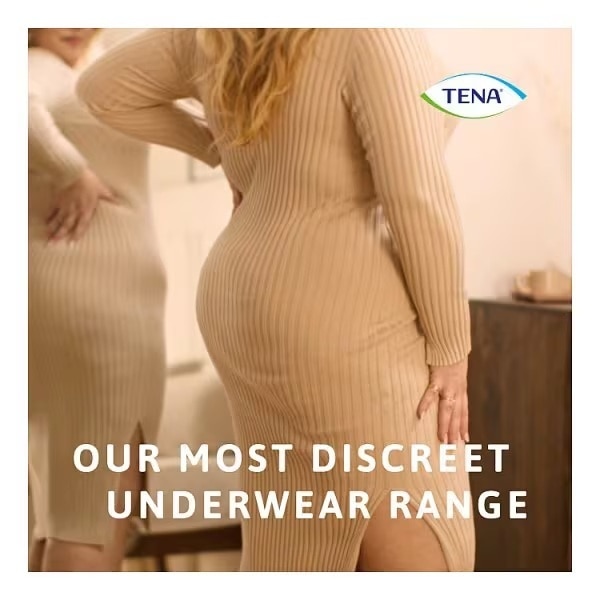 Tena Silhouette Pants Plus Large Cream 8 Pack