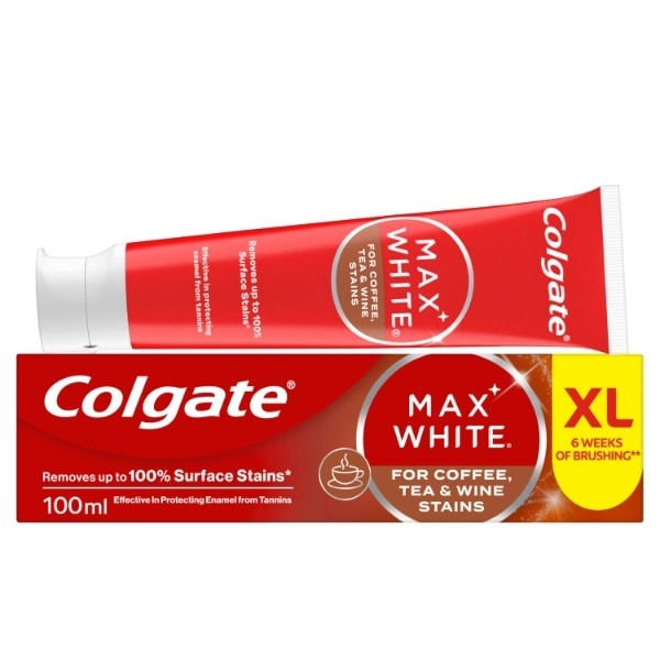 Colgate Max White For Coffee, Tea & Wine Whitening Toothpaste 100Ml