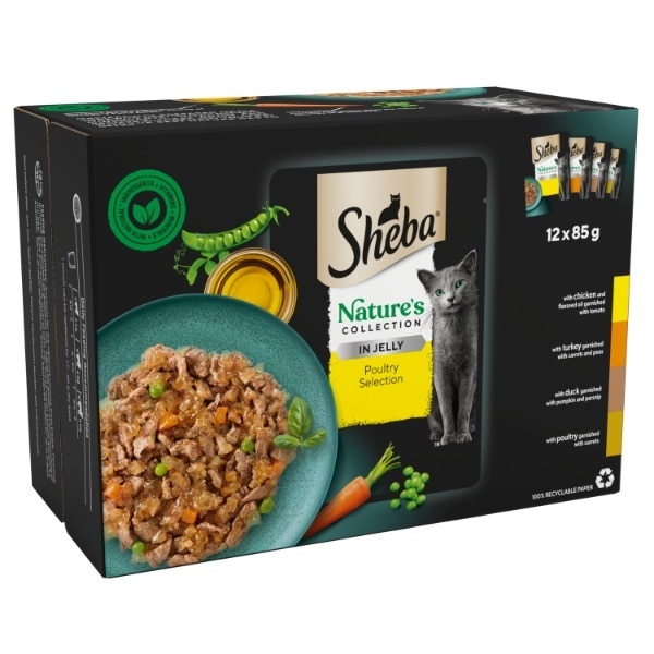 Sheba Nature Pouch Poultry Jelly 12X85g