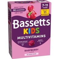 Bassetts Kids 7-11Yrs Vitamins Raspberry 30S