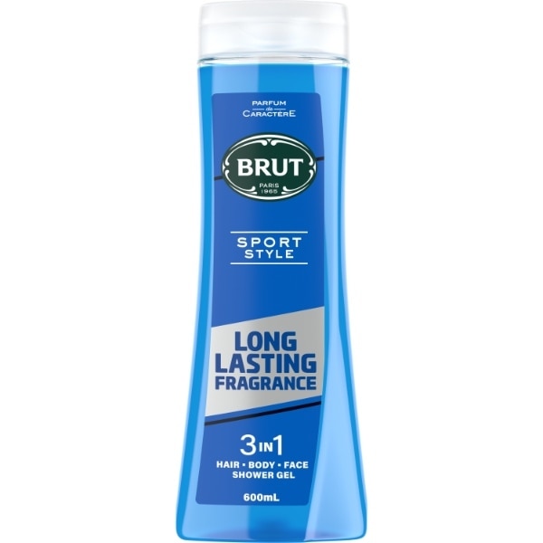 Brut 3-in-1 Gel Sport Shower Gel 600ml