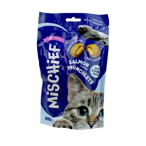 Salmon Flavour Pillow Cat Treats 125G