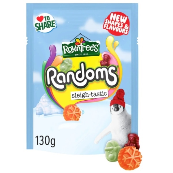 Rowntrees Randoms Festive Pouch 130g