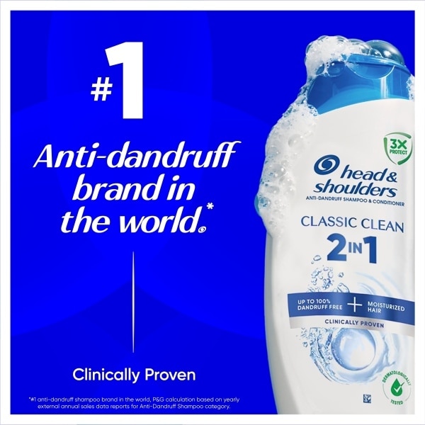 Head & Shoulders Classic 2In1 Anti Dandruff Shampoo 625Ml Rf