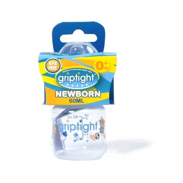 Griptight Newborn Bottle Blue 60ml